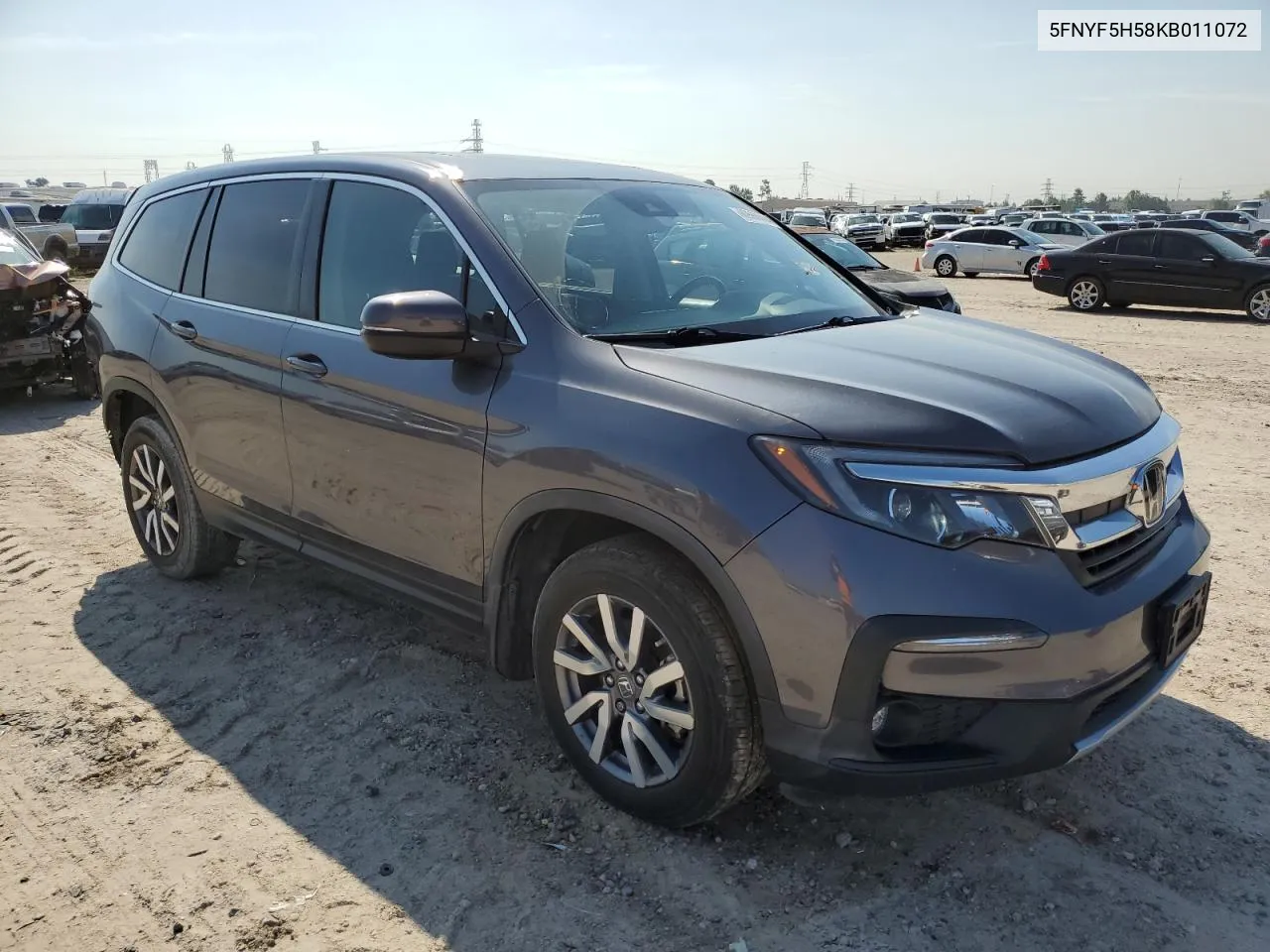 2019 Honda Pilot Exl VIN: 5FNYF5H58KB011072 Lot: 69568664