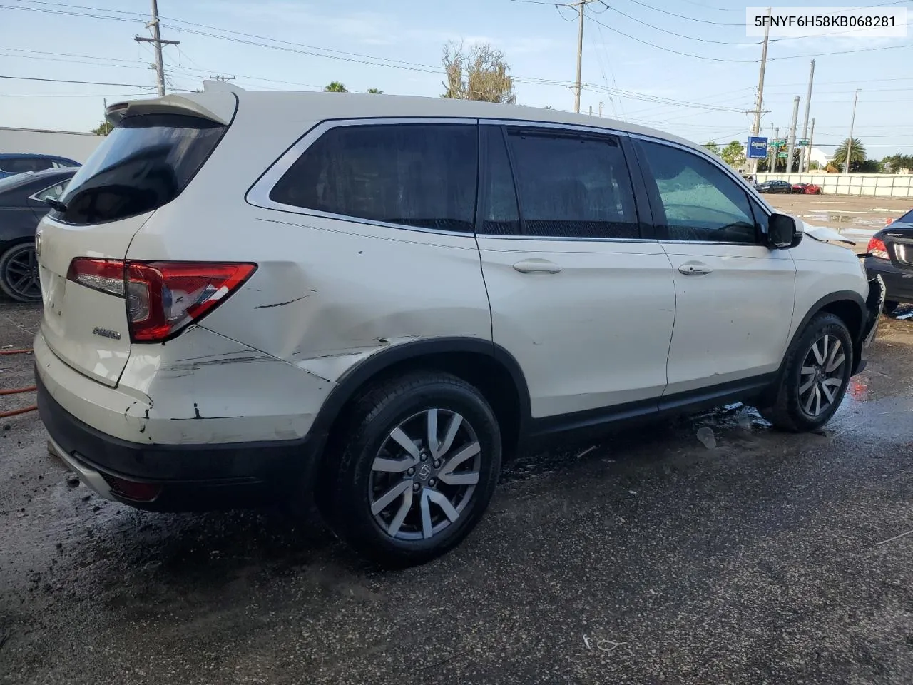 2019 Honda Pilot Exl VIN: 5FNYF6H58KB068281 Lot: 69986014