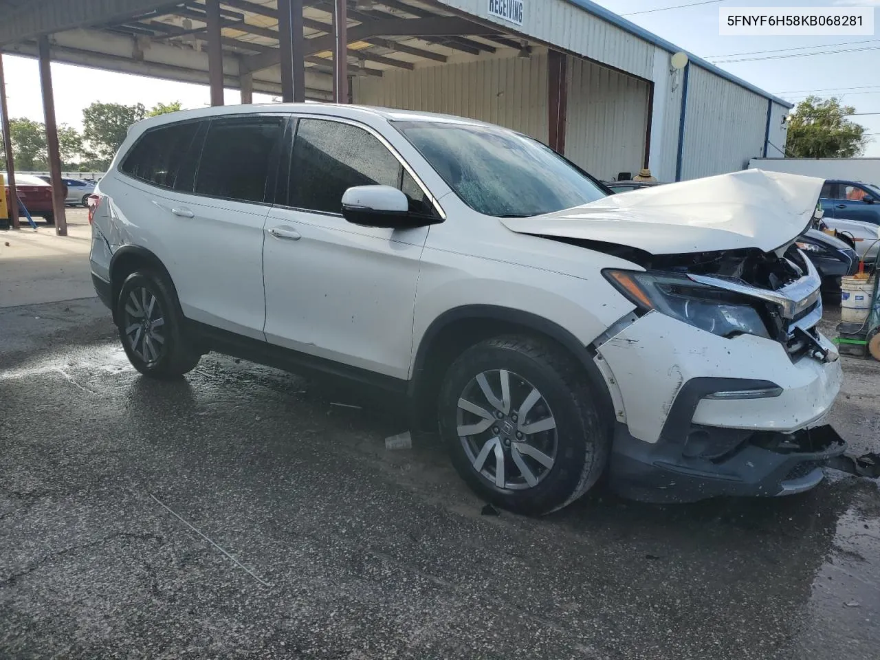 2019 Honda Pilot Exl VIN: 5FNYF6H58KB068281 Lot: 69986014