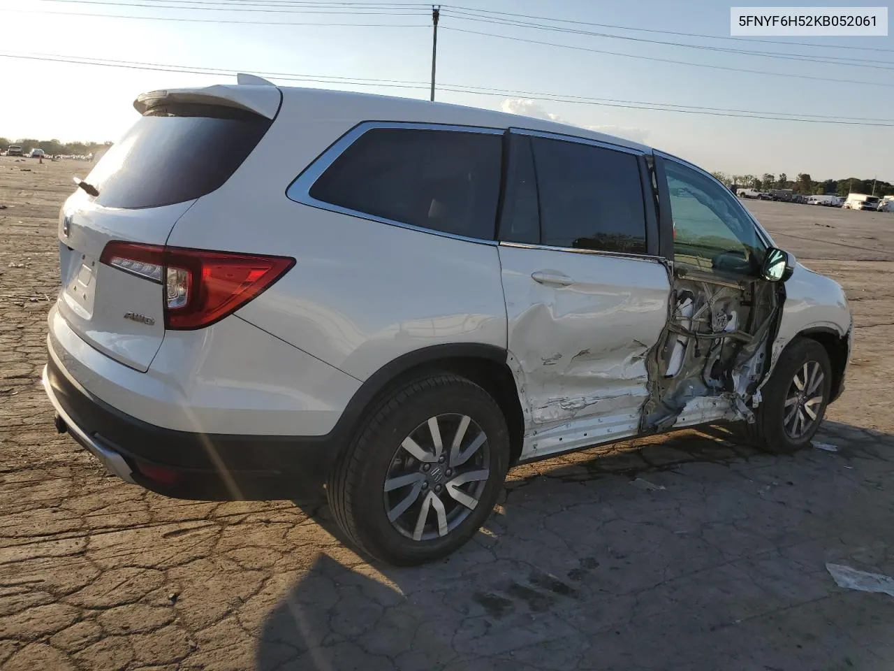 2019 Honda Pilot Exl VIN: 5FNYF6H52KB052061 Lot: 70190994