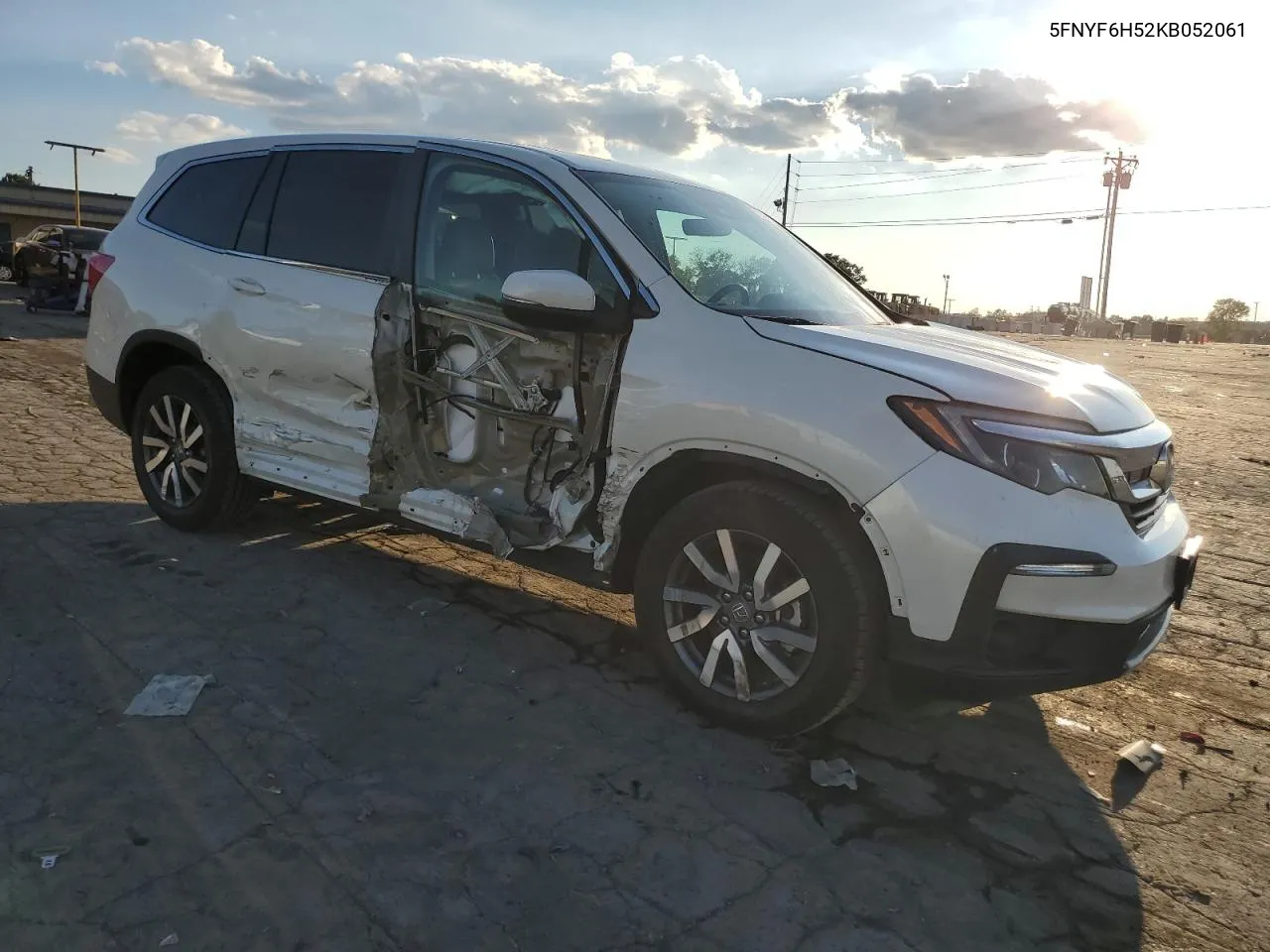 2019 Honda Pilot Exl VIN: 5FNYF6H52KB052061 Lot: 70190994