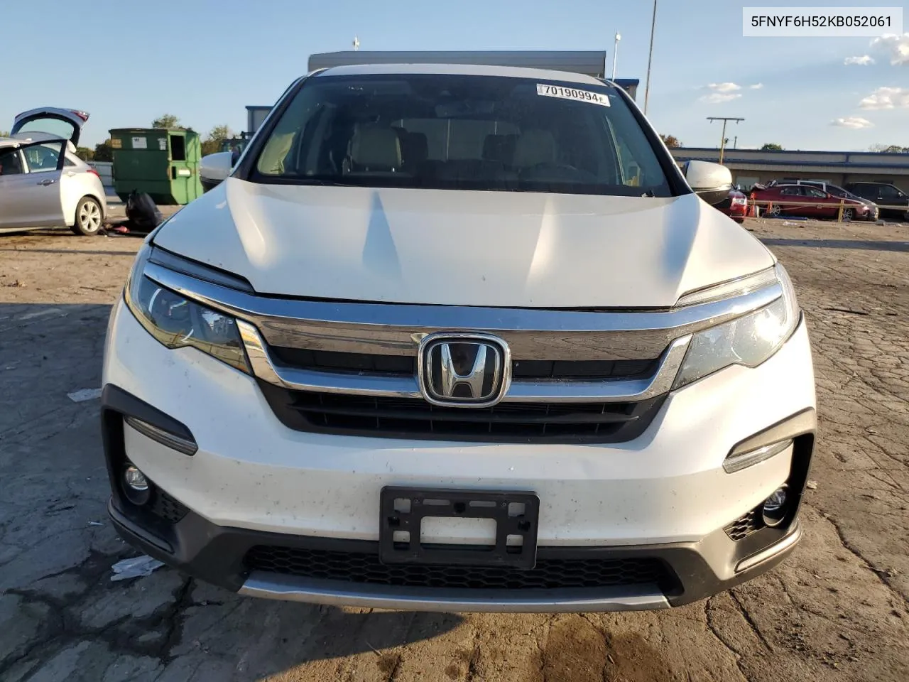 5FNYF6H52KB052061 2019 Honda Pilot Exl