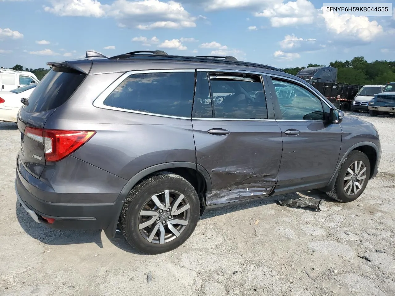 2019 Honda Pilot Exl VIN: 5FNYF6H59KB044555 Lot: 70405754