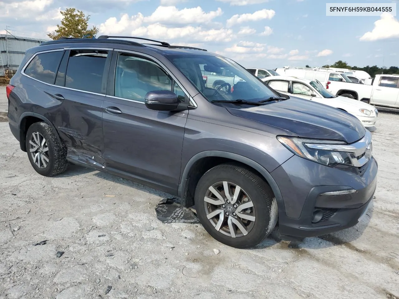 2019 Honda Pilot Exl VIN: 5FNYF6H59KB044555 Lot: 70405754