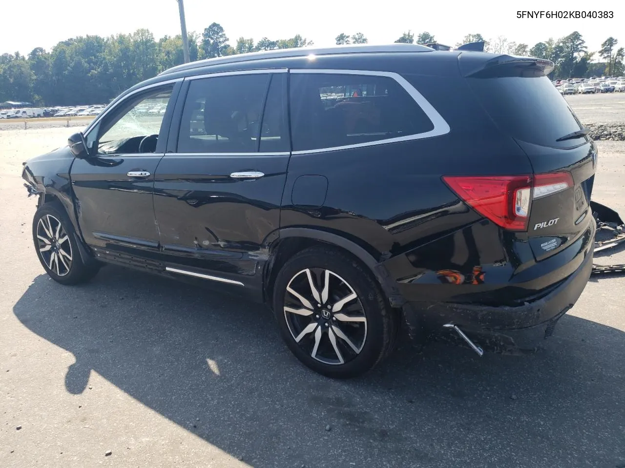 2019 Honda Pilot Elite VIN: 5FNYF6H02KB040383 Lot: 70601274