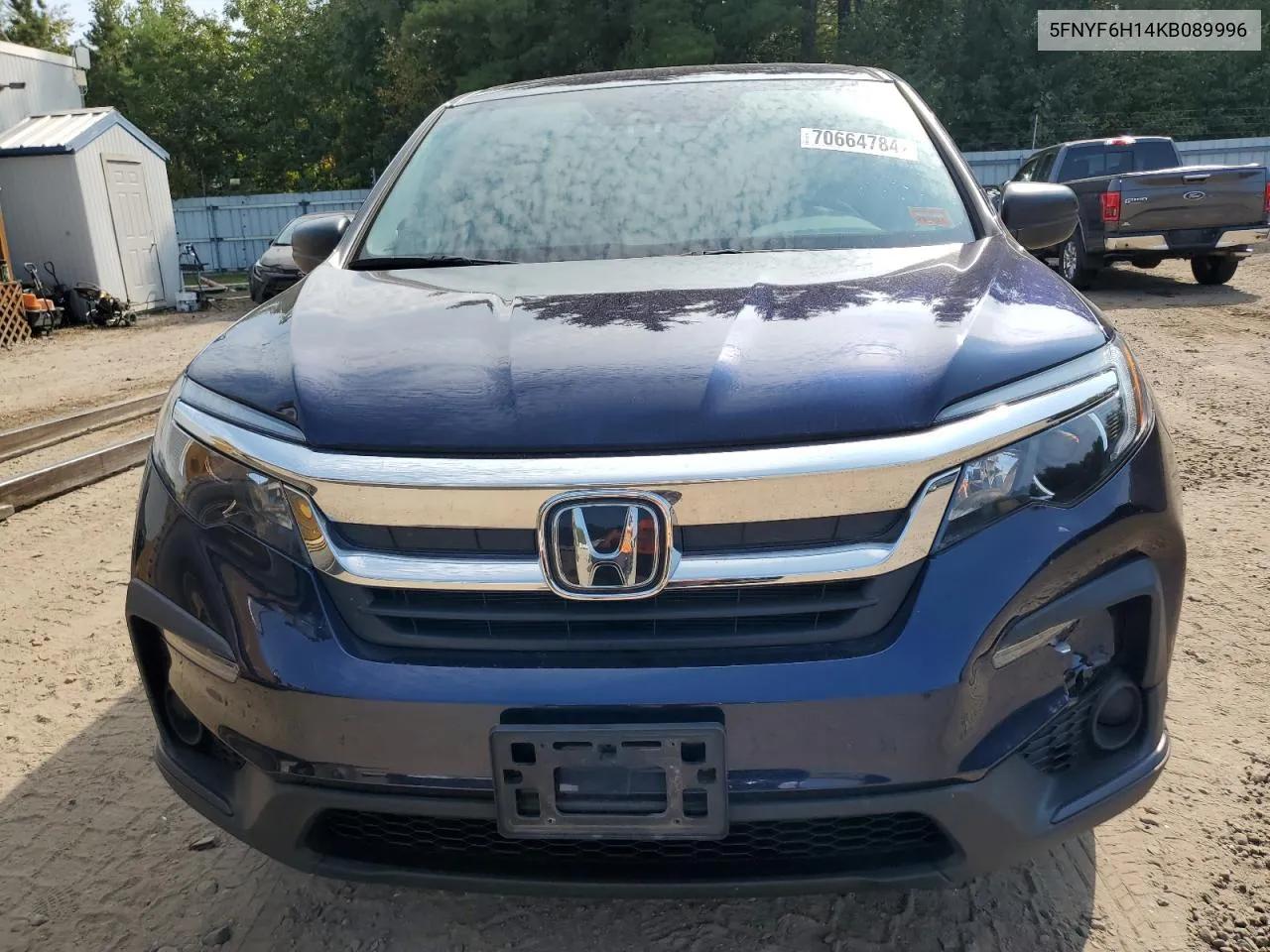 2019 Honda Pilot Lx VIN: 5FNYF6H14KB089996 Lot: 70664784