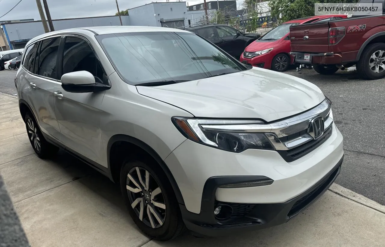 2019 Honda Pilot Ex VIN: 5FNYF6H38KB050457 Lot: 70848664