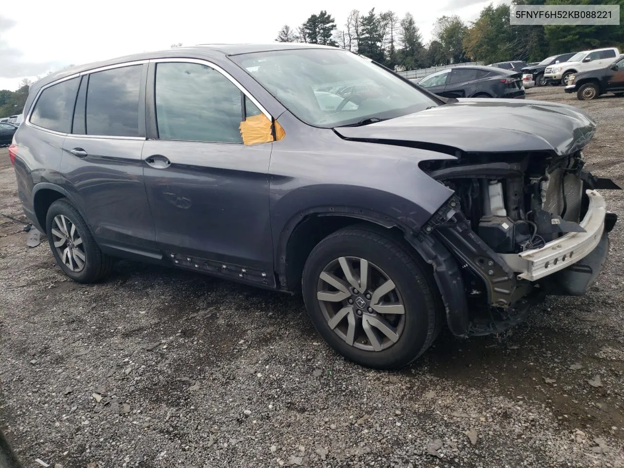 5FNYF6H52KB088221 2019 Honda Pilot Exl