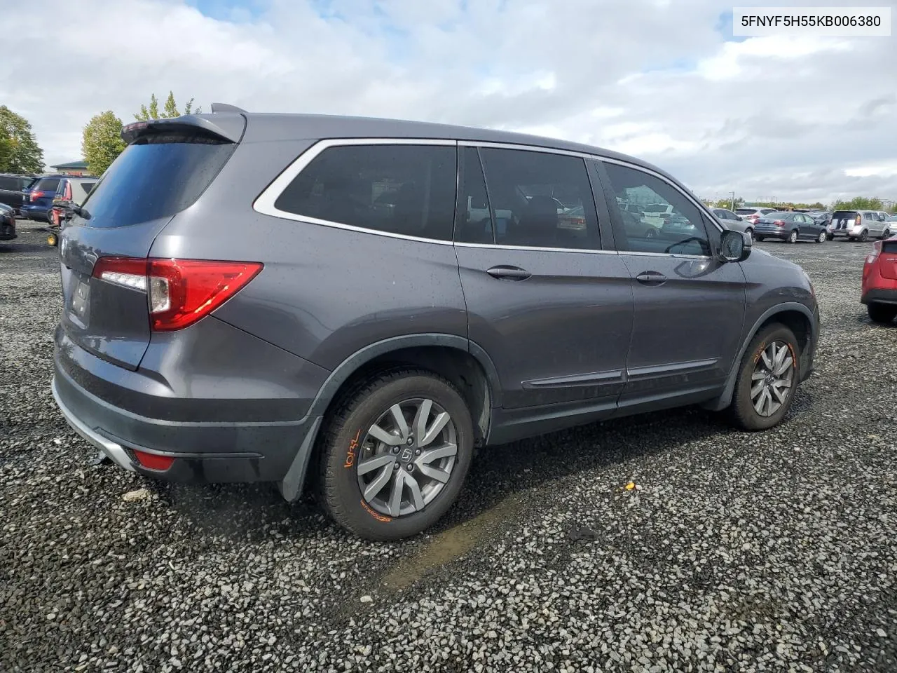 2019 Honda Pilot Exl VIN: 5FNYF5H55KB006380 Lot: 71057204