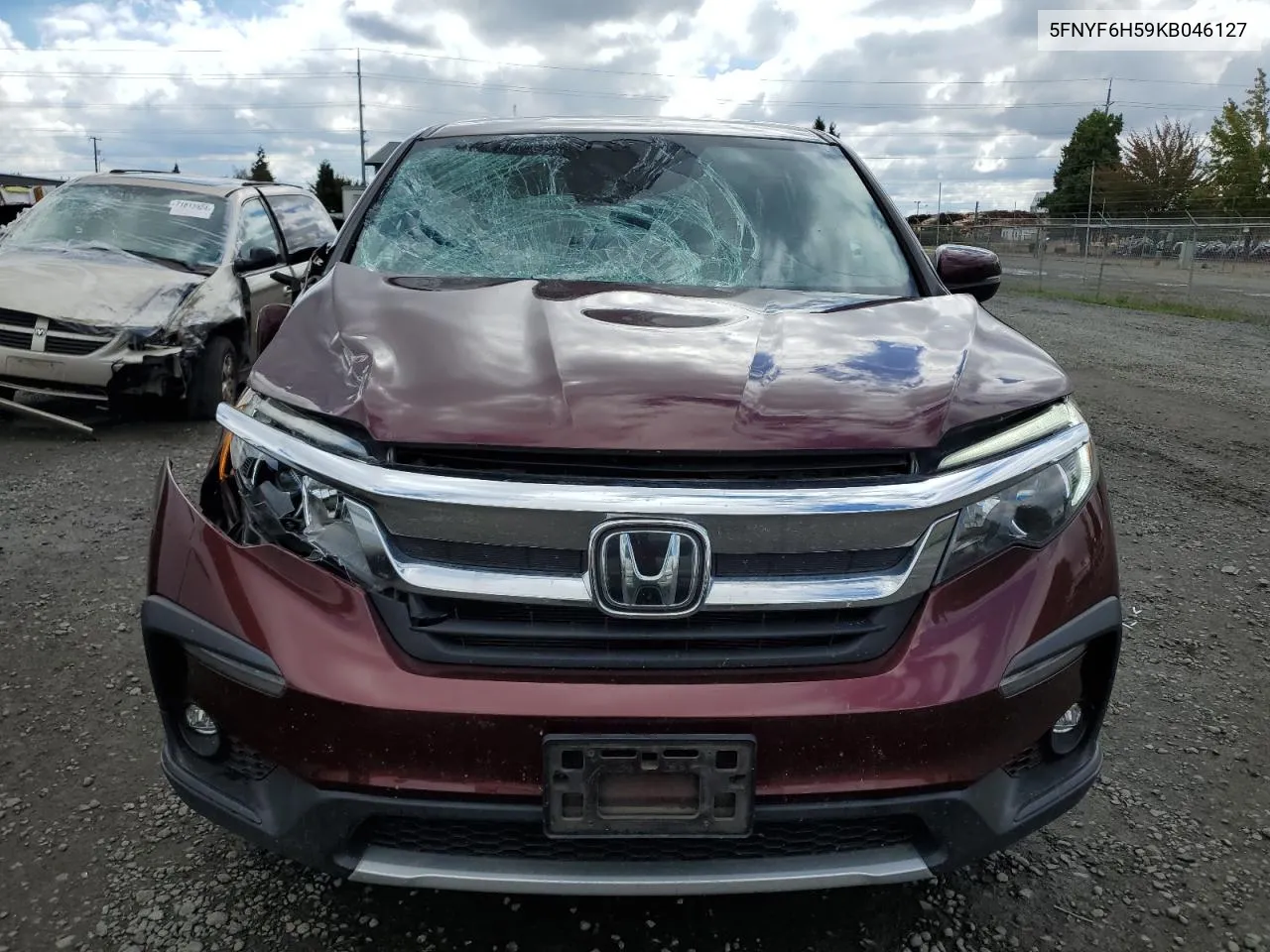 2019 Honda Pilot Exl VIN: 5FNYF6H59KB046127 Lot: 71668354