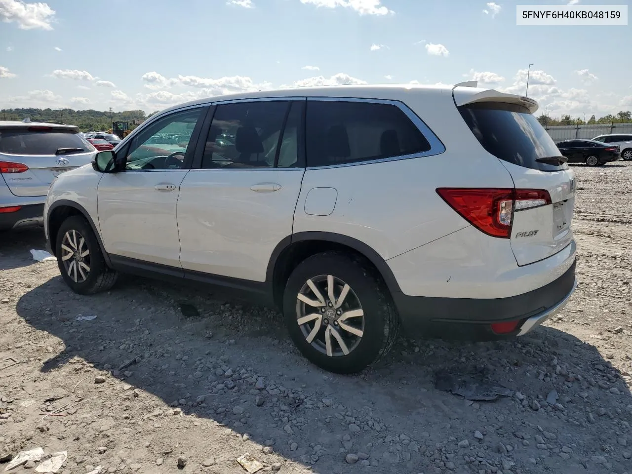 2019 Honda Pilot Exl VIN: 5FNYF6H40KB048159 Lot: 71752744