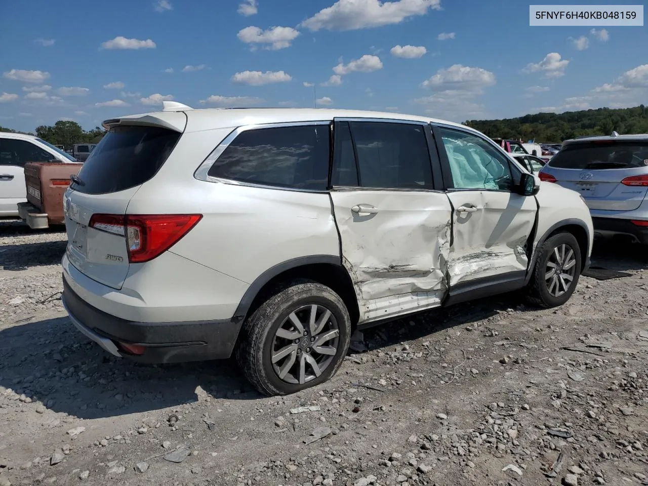 2019 Honda Pilot Exl VIN: 5FNYF6H40KB048159 Lot: 71752744