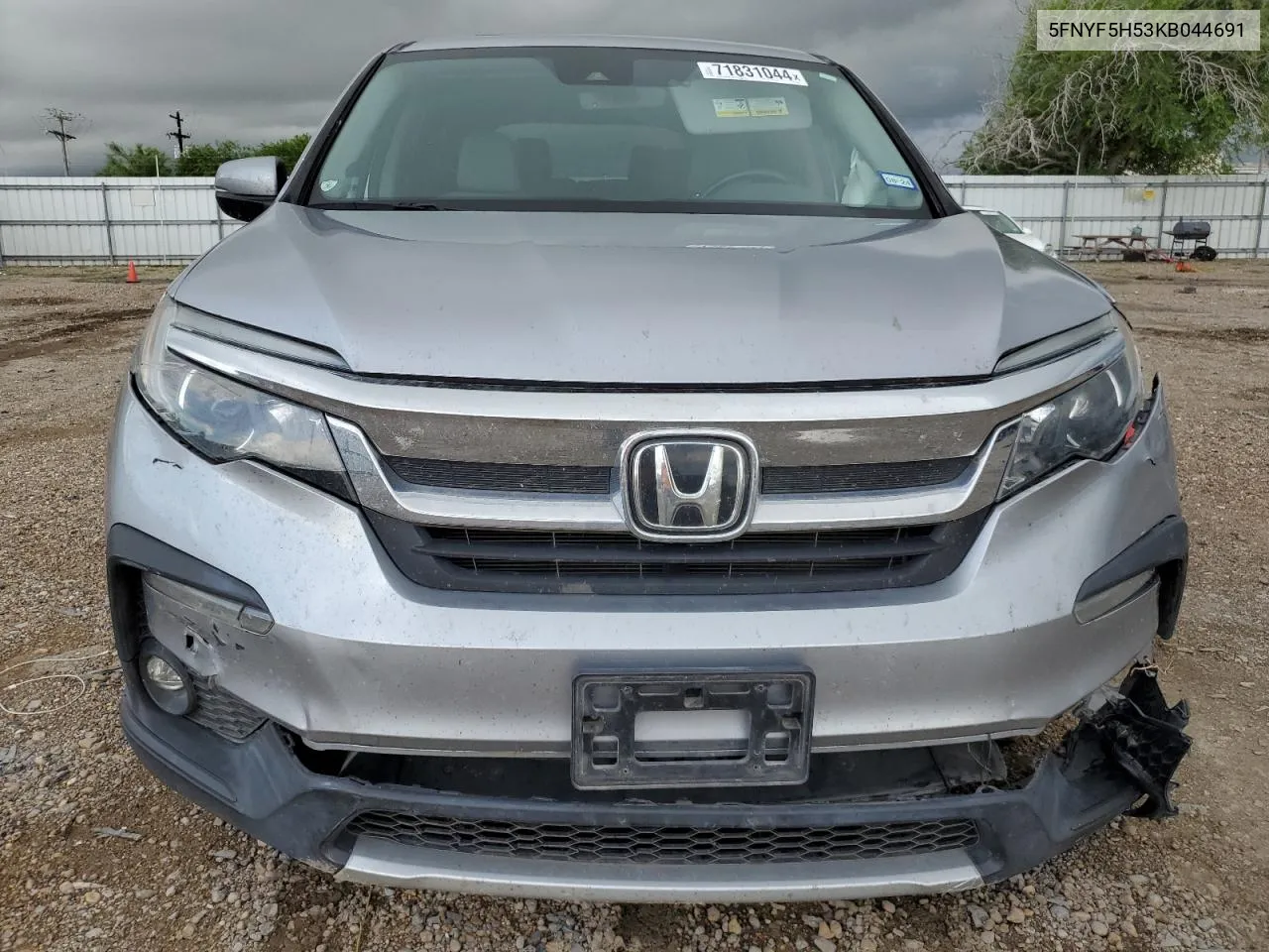 2019 Honda Pilot Exl VIN: 5FNYF5H53KB044691 Lot: 71831044