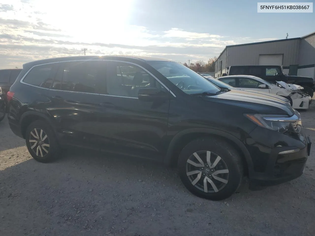 2019 Honda Pilot Exl VIN: 5FNYF6H51KB038667 Lot: 72132464