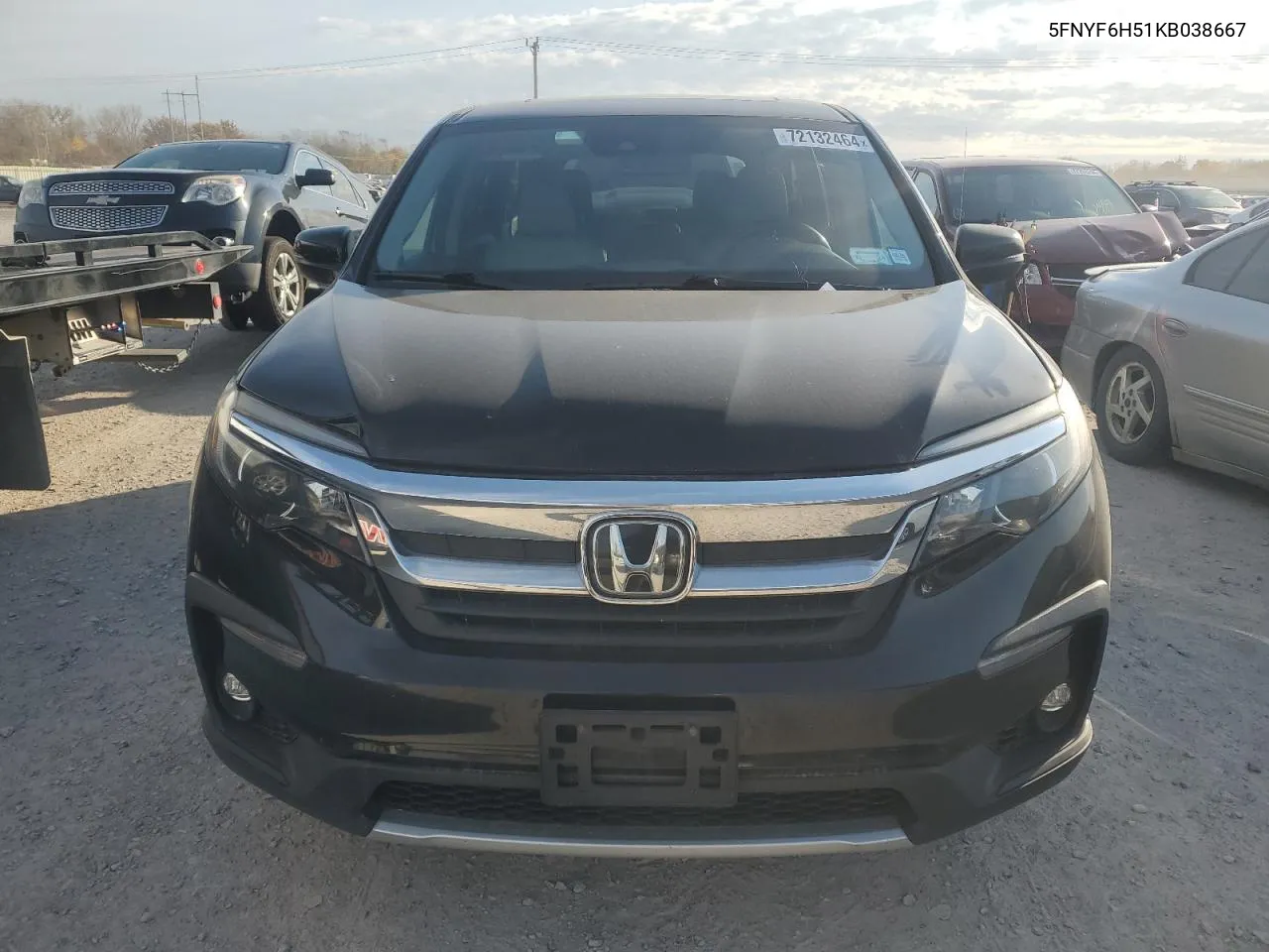 2019 Honda Pilot Exl VIN: 5FNYF6H51KB038667 Lot: 72132464