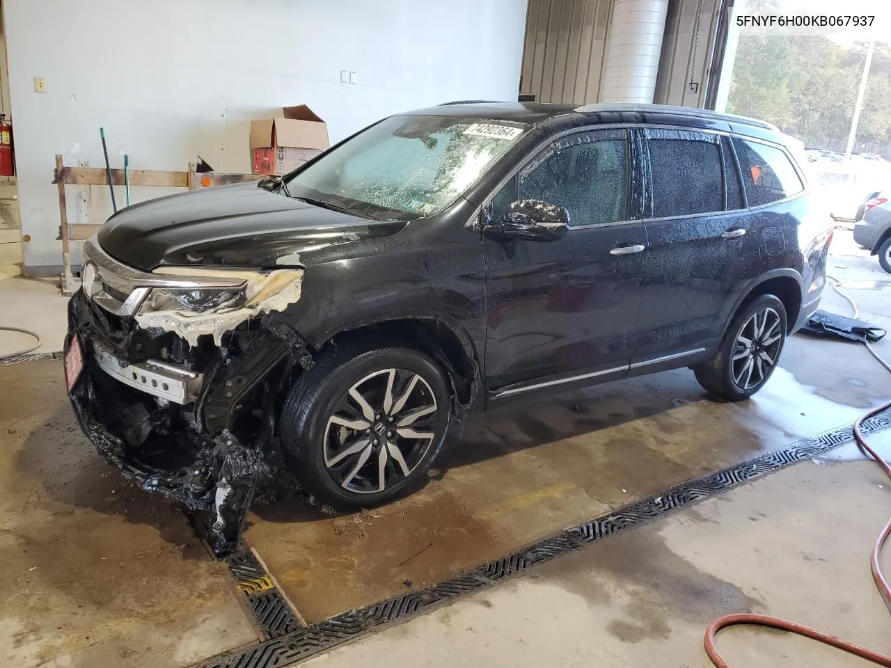 2019 Honda Pilot Elite VIN: 5FNYF6H00KB067937 Lot: 74292364