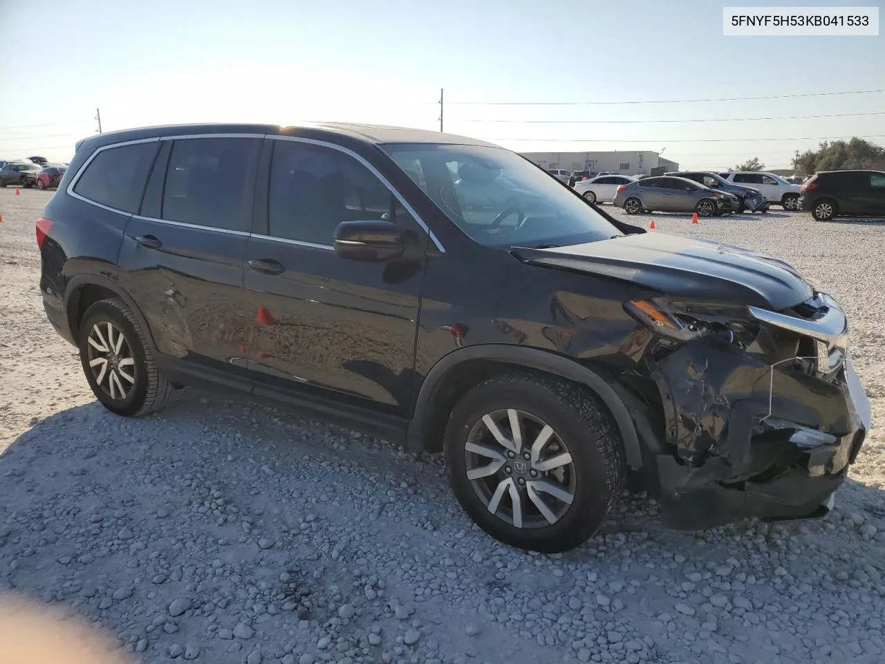 2019 Honda Pilot Exl VIN: 5FNYF5H53KB041533 Lot: 74677594