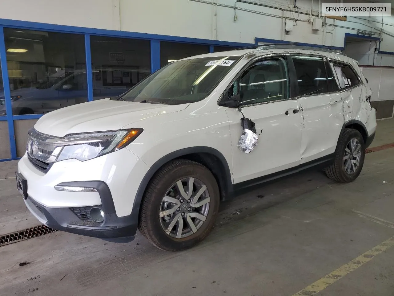 2019 Honda Pilot Exl VIN: 5FNYF6H55KB009771 Lot: 75060164