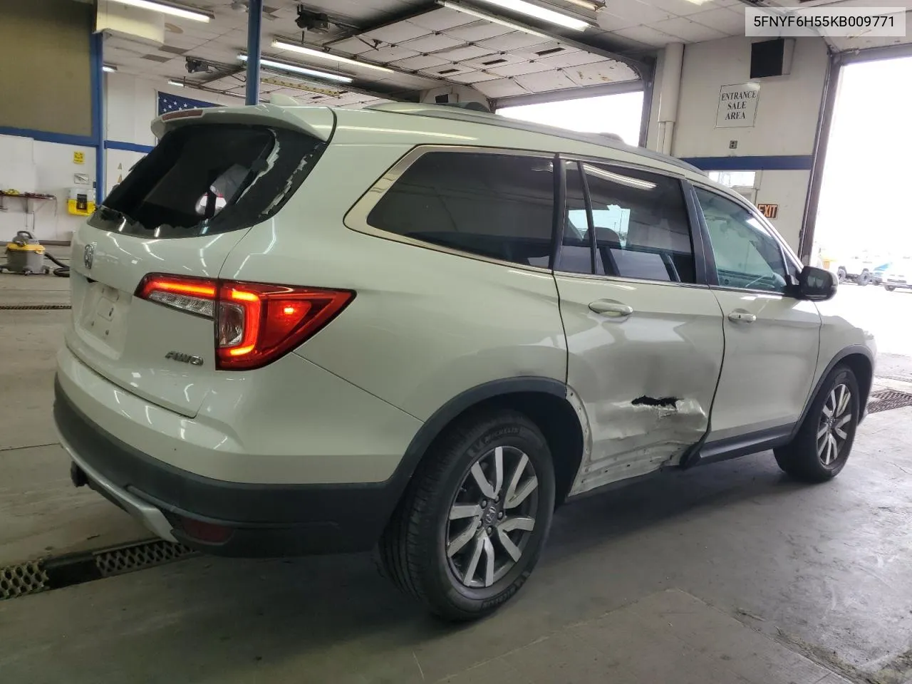 2019 Honda Pilot Exl VIN: 5FNYF6H55KB009771 Lot: 75060164