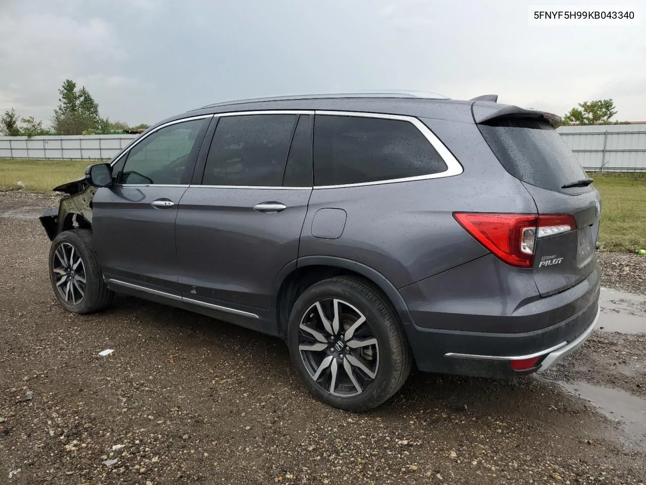 2019 Honda Pilot Touring VIN: 5FNYF5H99KB043340 Lot: 75853434