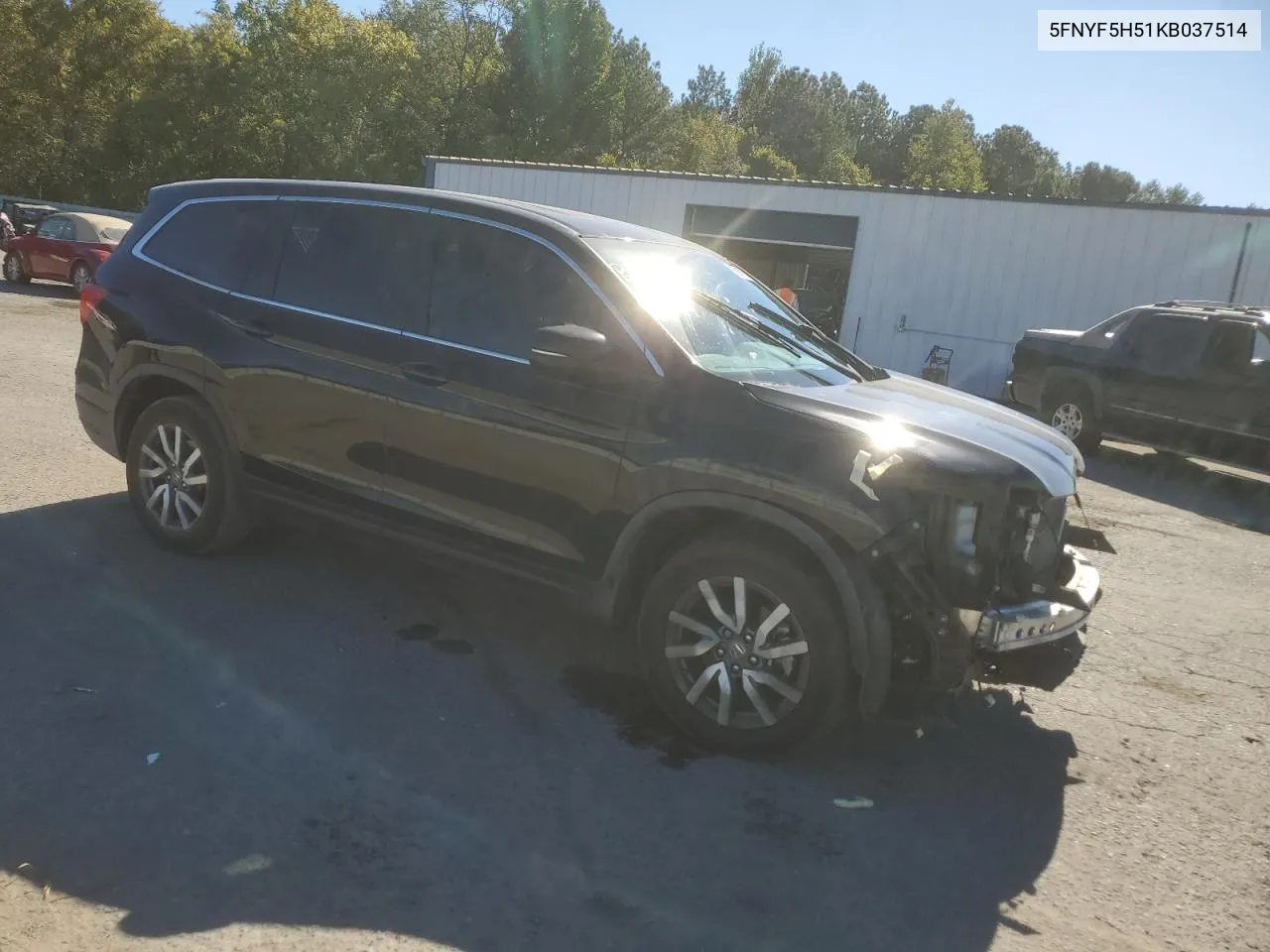 5FNYF5H51KB037514 2019 Honda Pilot Exl