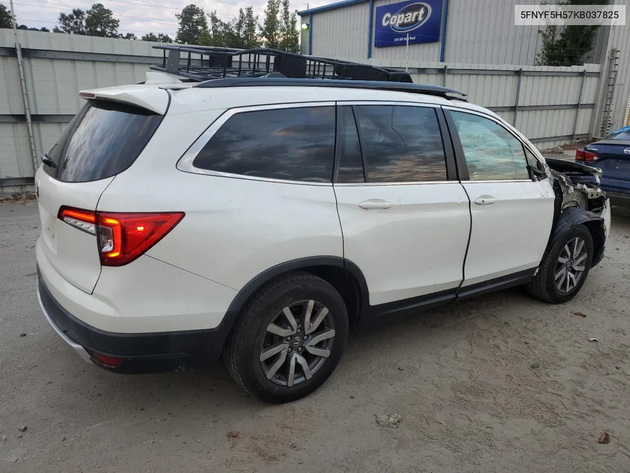 2019 Honda Pilot Exl VIN: 5FNYF5H57KB037825 Lot: 76237554