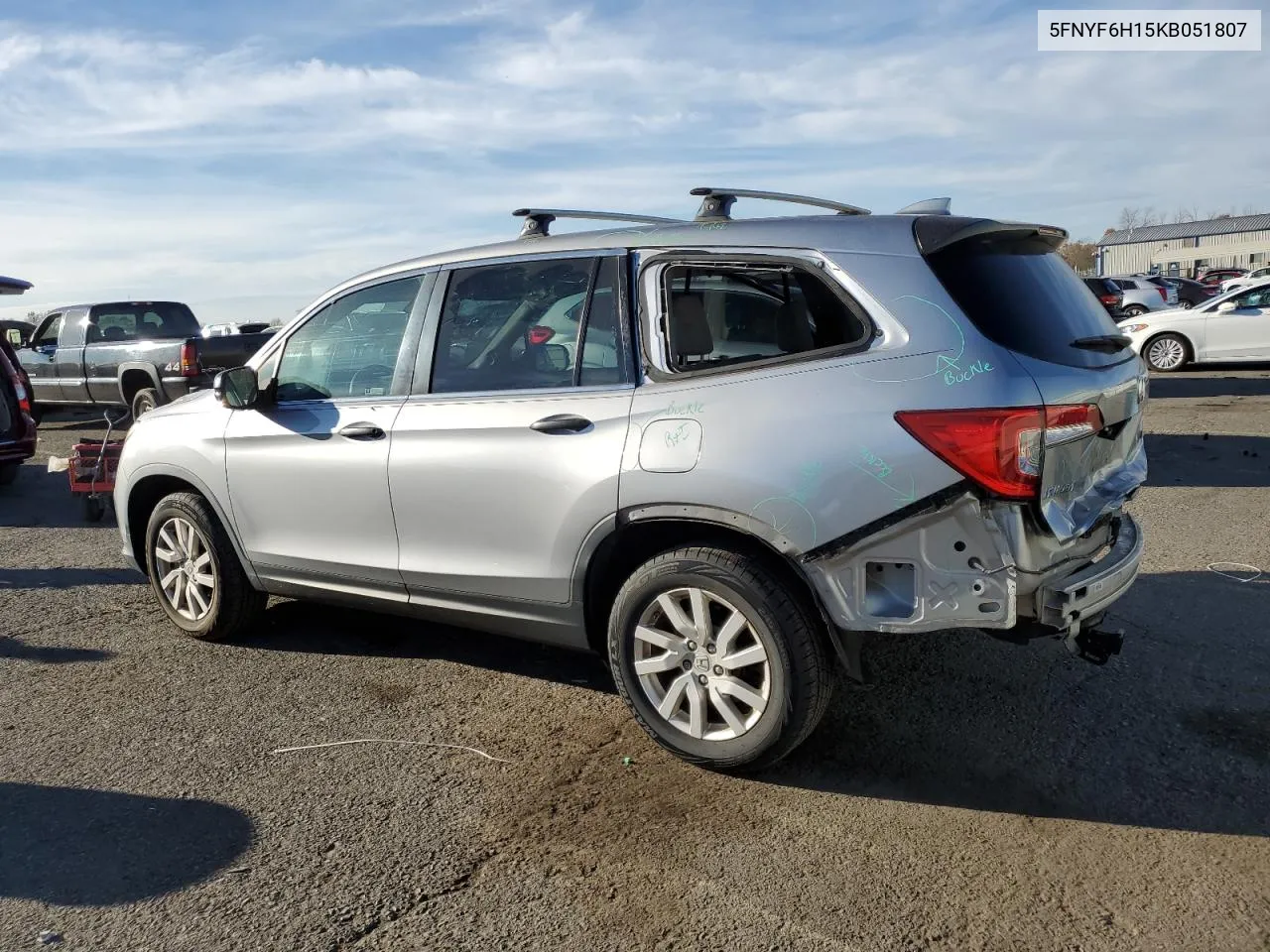 5FNYF6H15KB051807 2019 Honda Pilot Lx