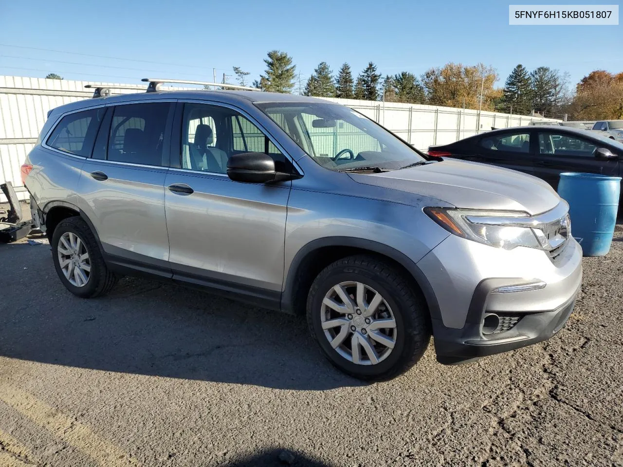 5FNYF6H15KB051807 2019 Honda Pilot Lx