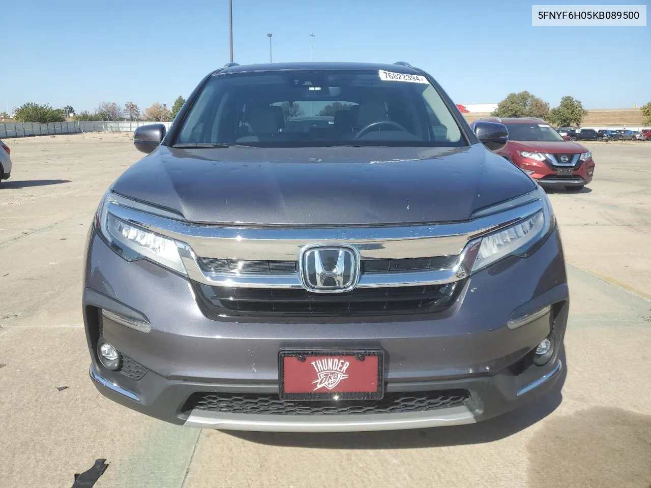 2019 Honda Pilot Elite VIN: 5FNYF6H05KB089500 Lot: 76822394