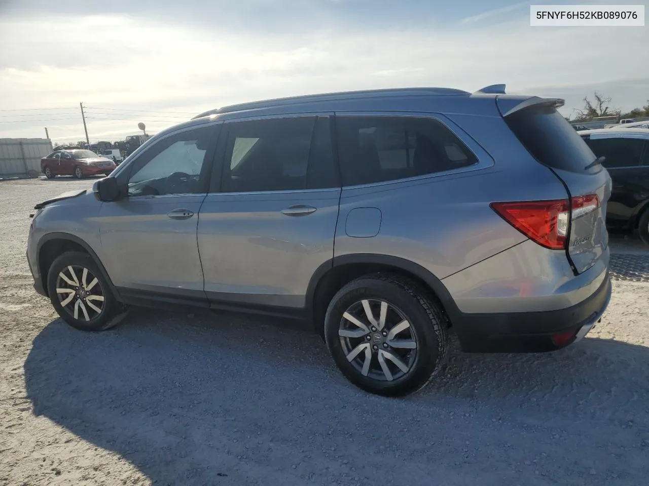 2019 Honda Pilot Exl VIN: 5FNYF6H52KB089076 Lot: 76978374