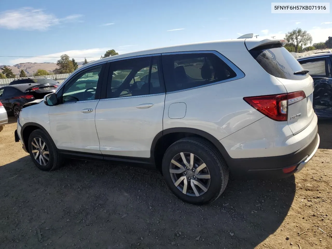 2019 Honda Pilot Exl VIN: 5FNYF6H57KB071916 Lot: 77782654