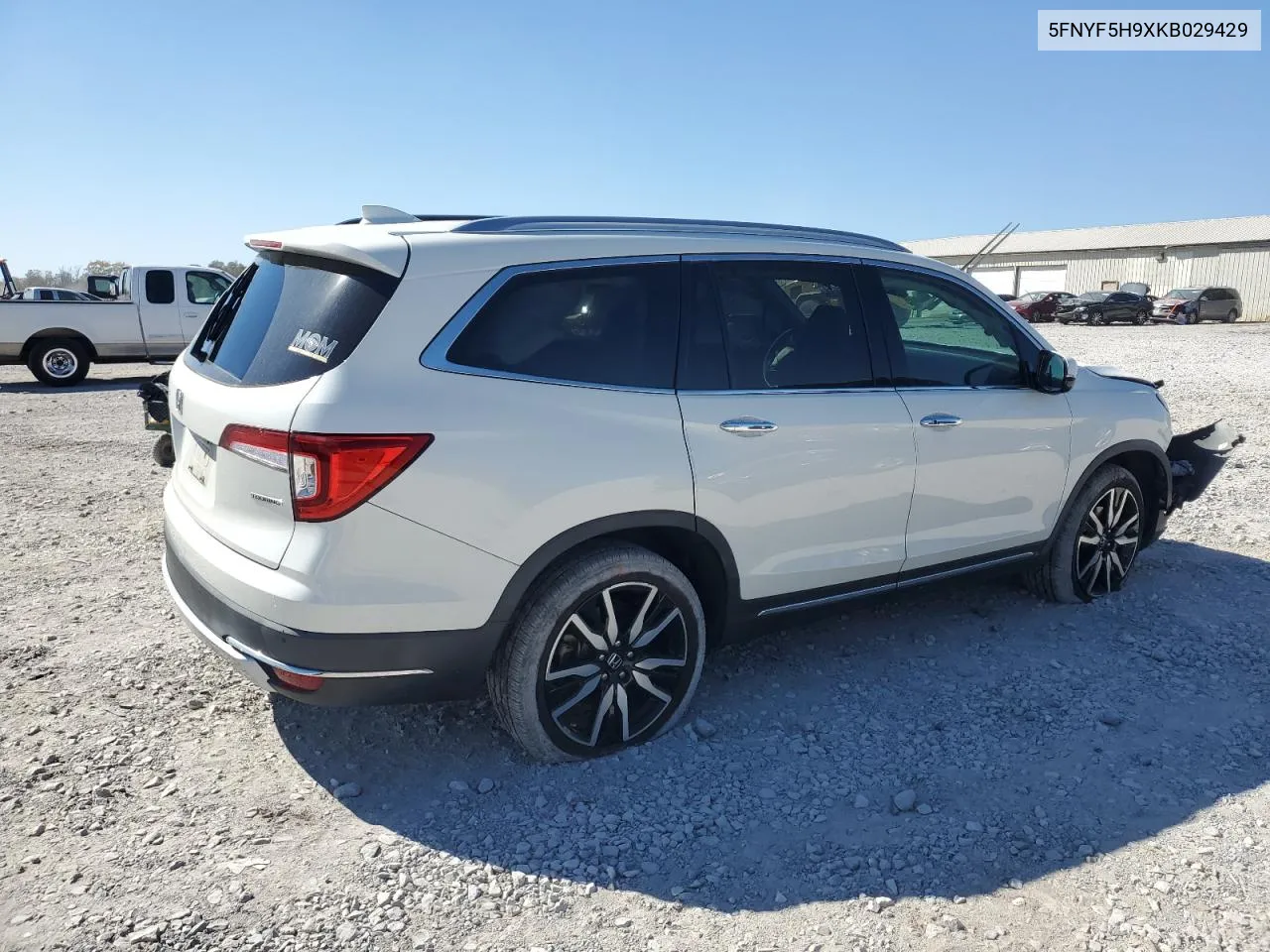 2019 Honda Pilot Touring VIN: 5FNYF5H9XKB029429 Lot: 77848864