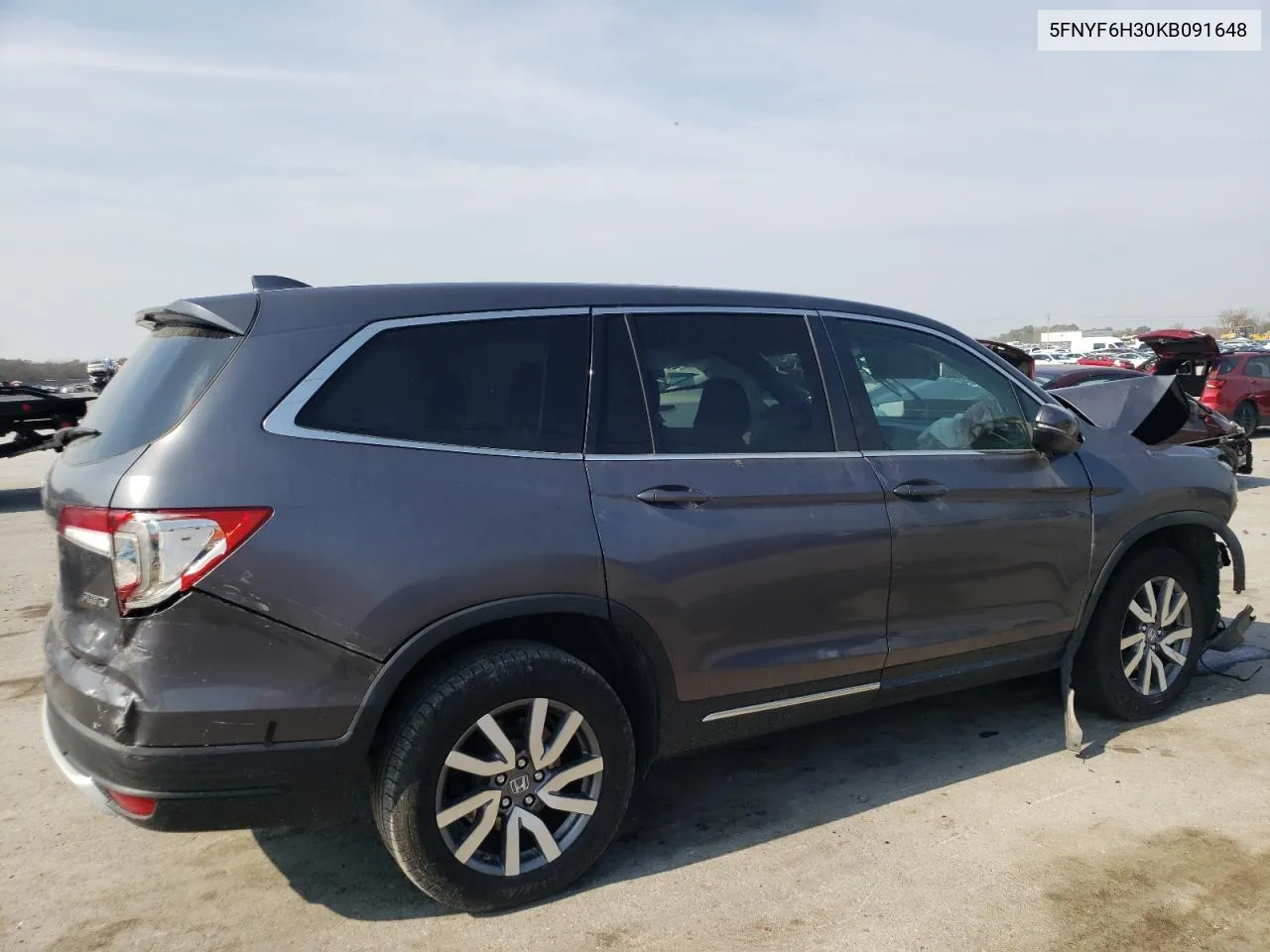 2019 Honda Pilot Ex VIN: 5FNYF6H30KB091648 Lot: 78014224