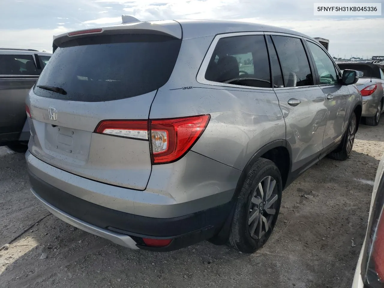 2019 Honda Pilot Ex VIN: 5FNYF5H31KB045336 Lot: 78078124