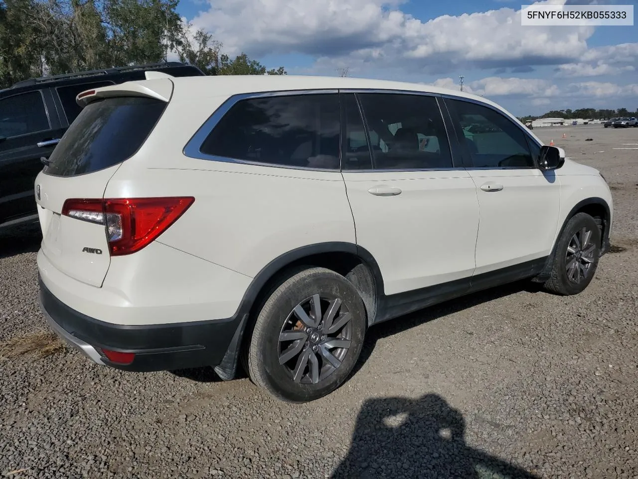 2019 Honda Pilot Exl VIN: 5FNYF6H52KB055333 Lot: 78388484