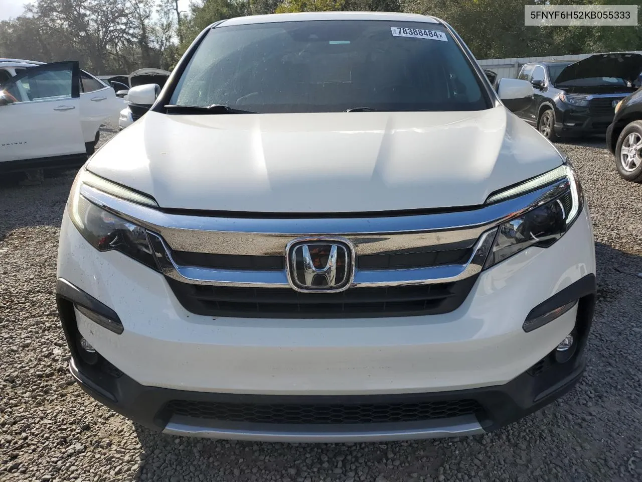 2019 Honda Pilot Exl VIN: 5FNYF6H52KB055333 Lot: 78388484