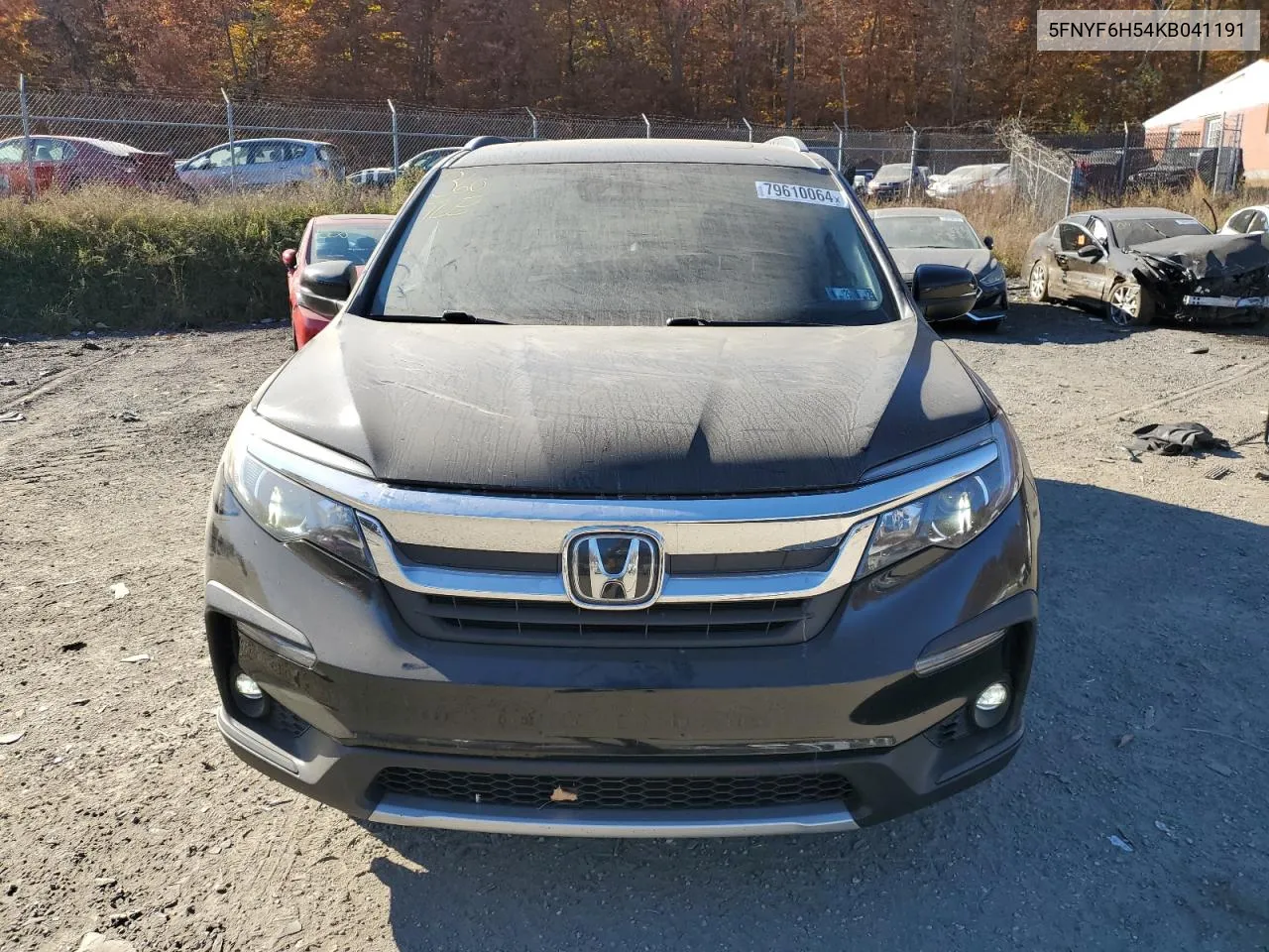 2019 Honda Pilot Exl VIN: 5FNYF6H54KB041191 Lot: 79610064