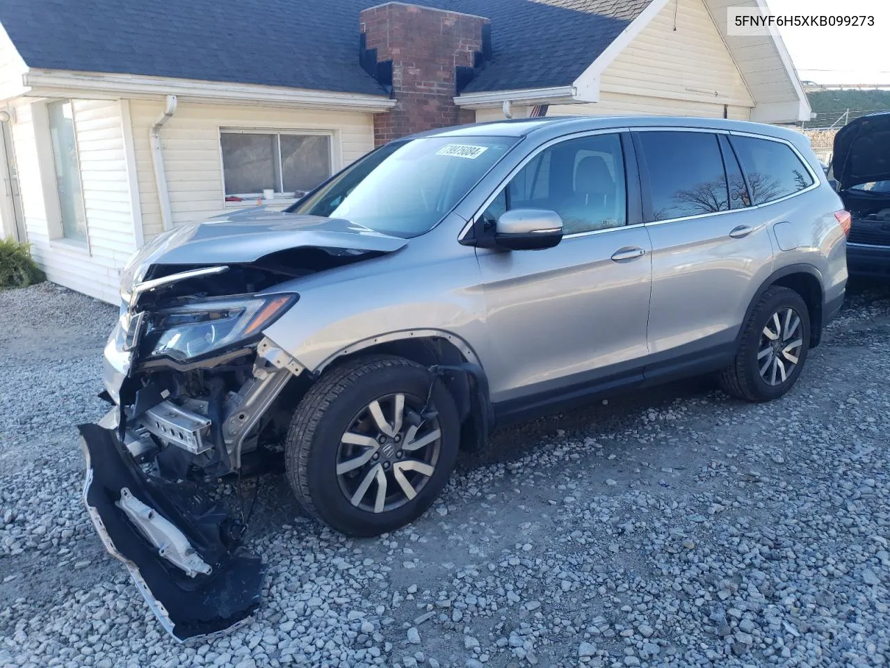 2019 Honda Pilot Exl VIN: 5FNYF6H5XKB099273 Lot: 79975084