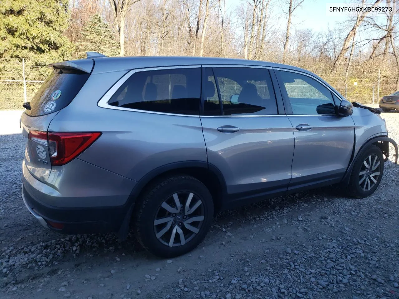 2019 Honda Pilot Exl VIN: 5FNYF6H5XKB099273 Lot: 79975084