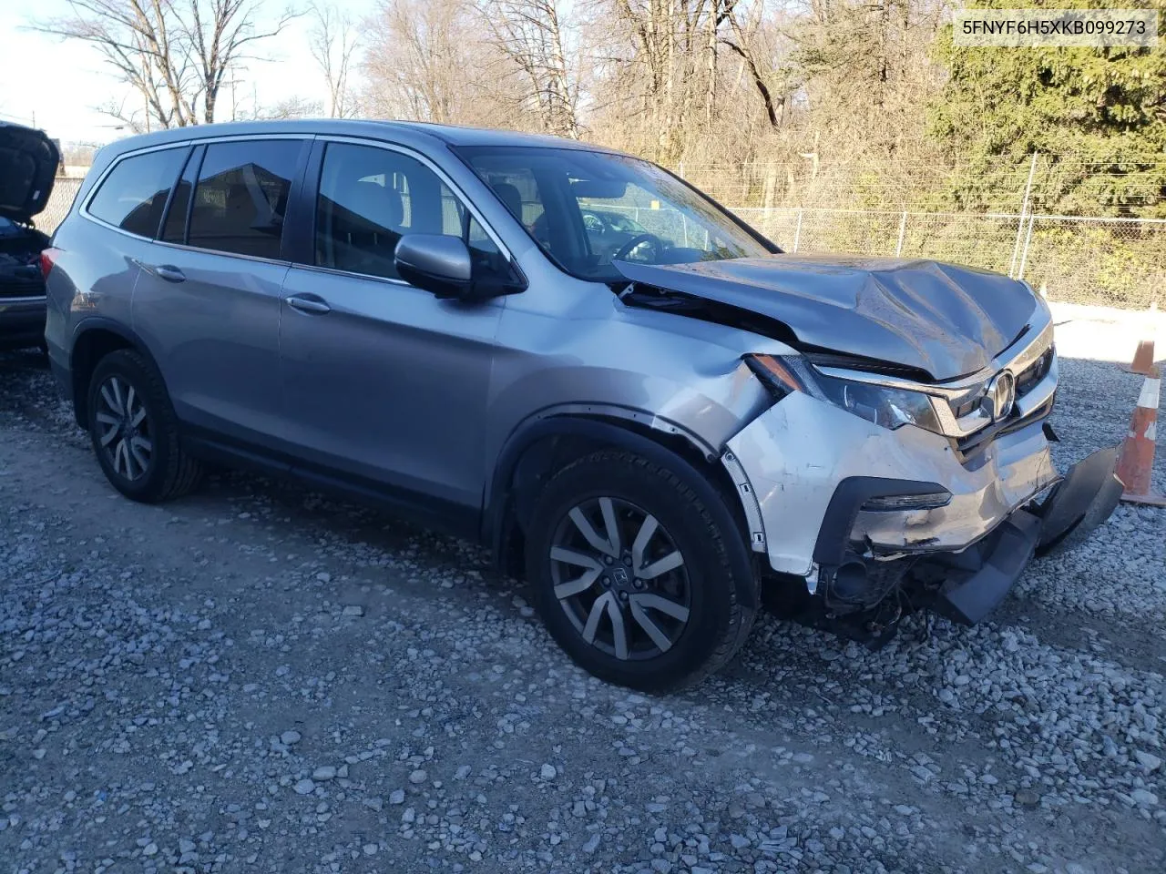 2019 Honda Pilot Exl VIN: 5FNYF6H5XKB099273 Lot: 79975084