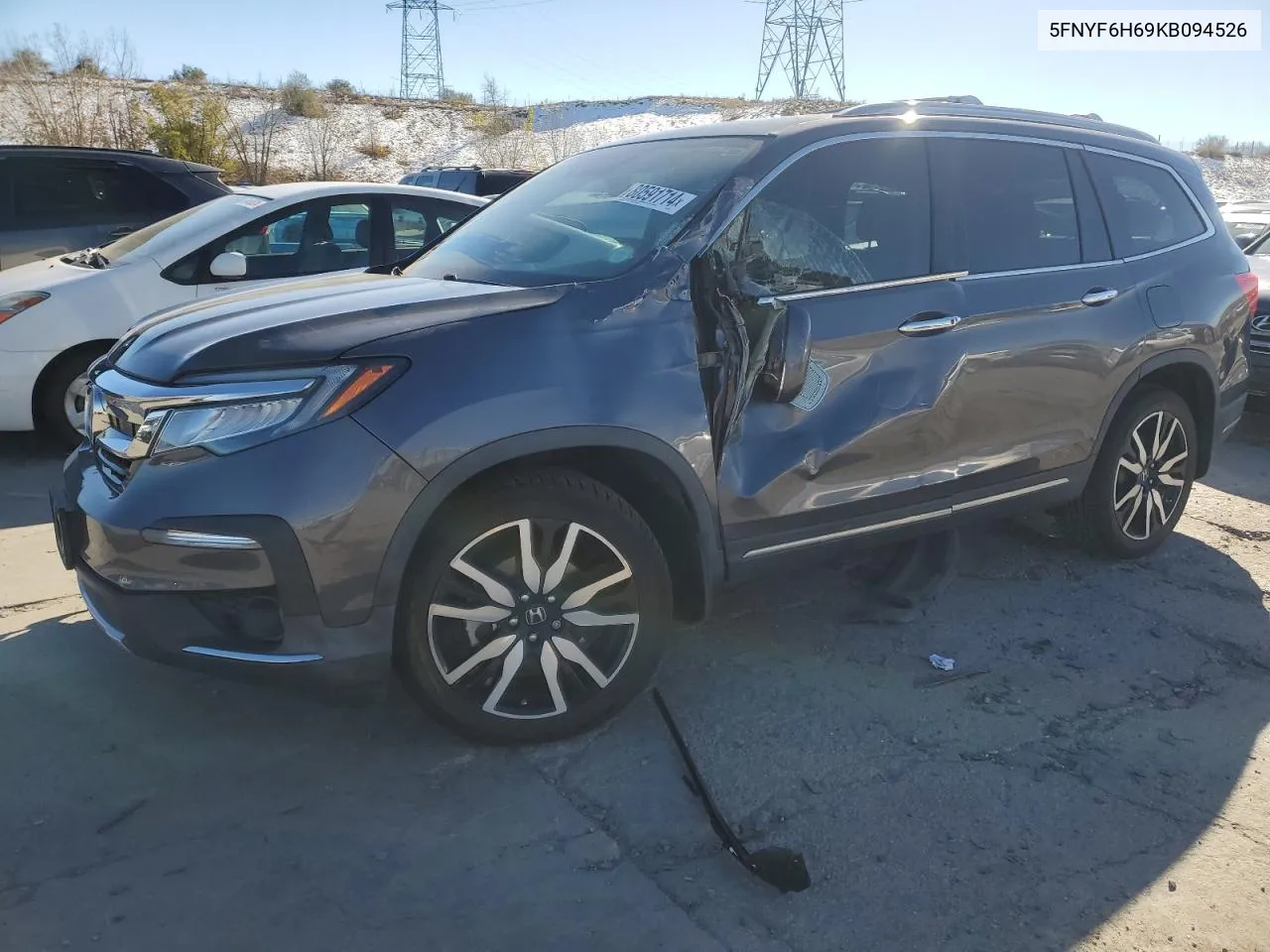 2019 Honda Pilot Touring VIN: 5FNYF6H69KB094526 Lot: 80591714