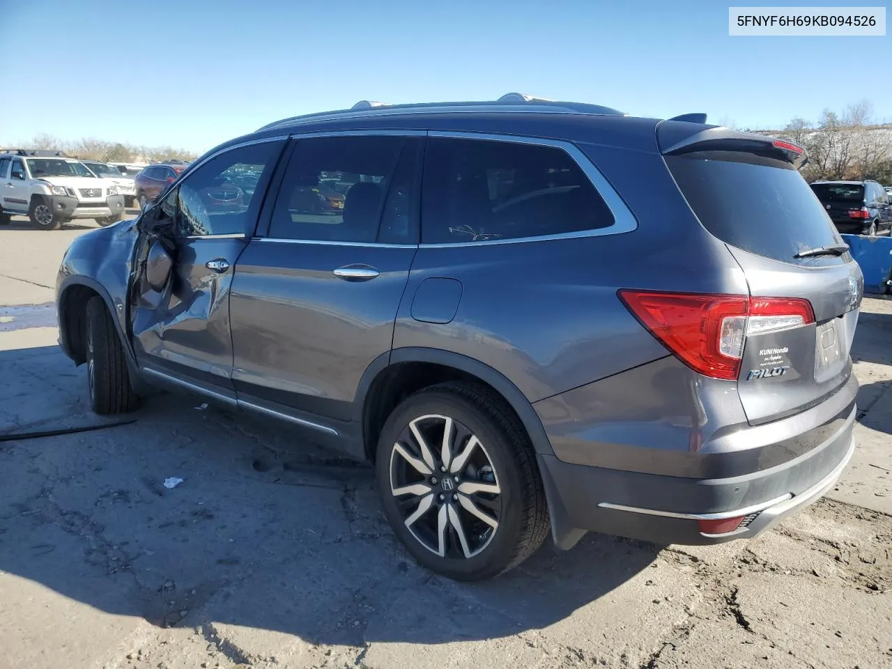 2019 Honda Pilot Touring VIN: 5FNYF6H69KB094526 Lot: 80591714