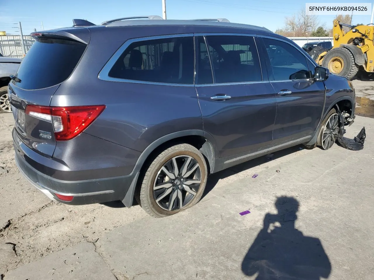 2019 Honda Pilot Touring VIN: 5FNYF6H69KB094526 Lot: 80591714