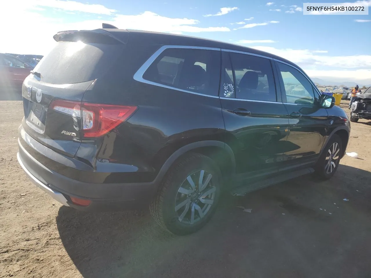 2019 Honda Pilot Exl VIN: 5FNYF6H54KB100272 Lot: 80854804