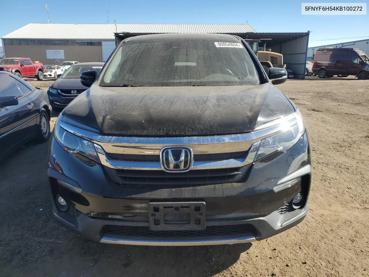 2019 Honda Pilot Exl VIN: 5FNYF6H54KB100272 Lot: 80854804