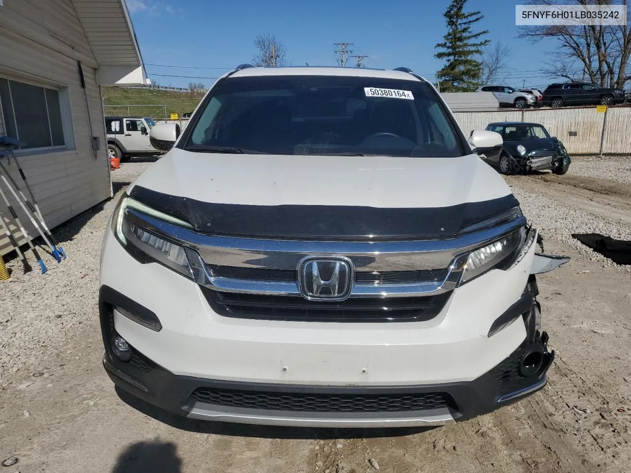 2020 Honda Pilot Elite VIN: 5FNYF6H01LB035242 Lot: 74355434