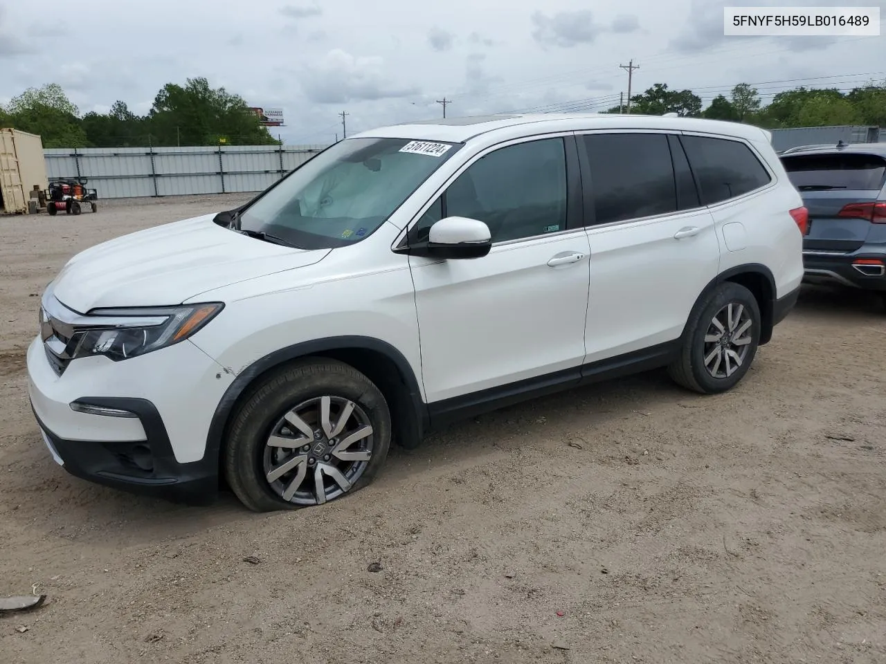 2020 Honda Pilot Exl VIN: 5FNYF5H59LB016489 Lot: 51611224