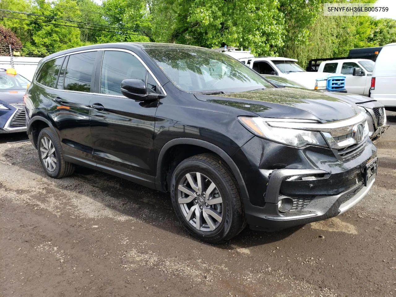 2020 Honda Pilot Ex VIN: 5FNYF6H36LB005759 Lot: 55526224