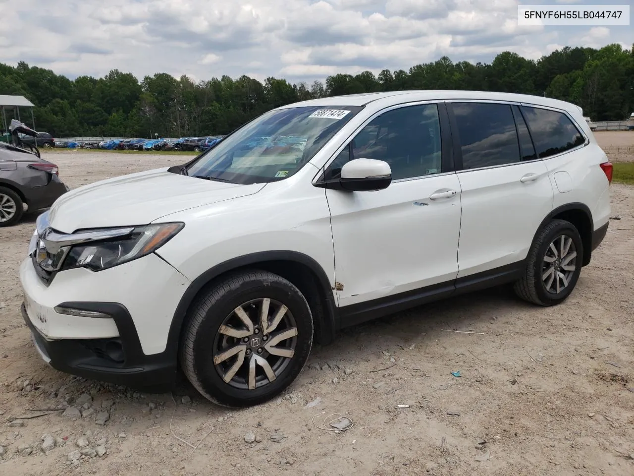 2020 Honda Pilot Exl VIN: 5FNYF6H55LB044747 Lot: 58871474