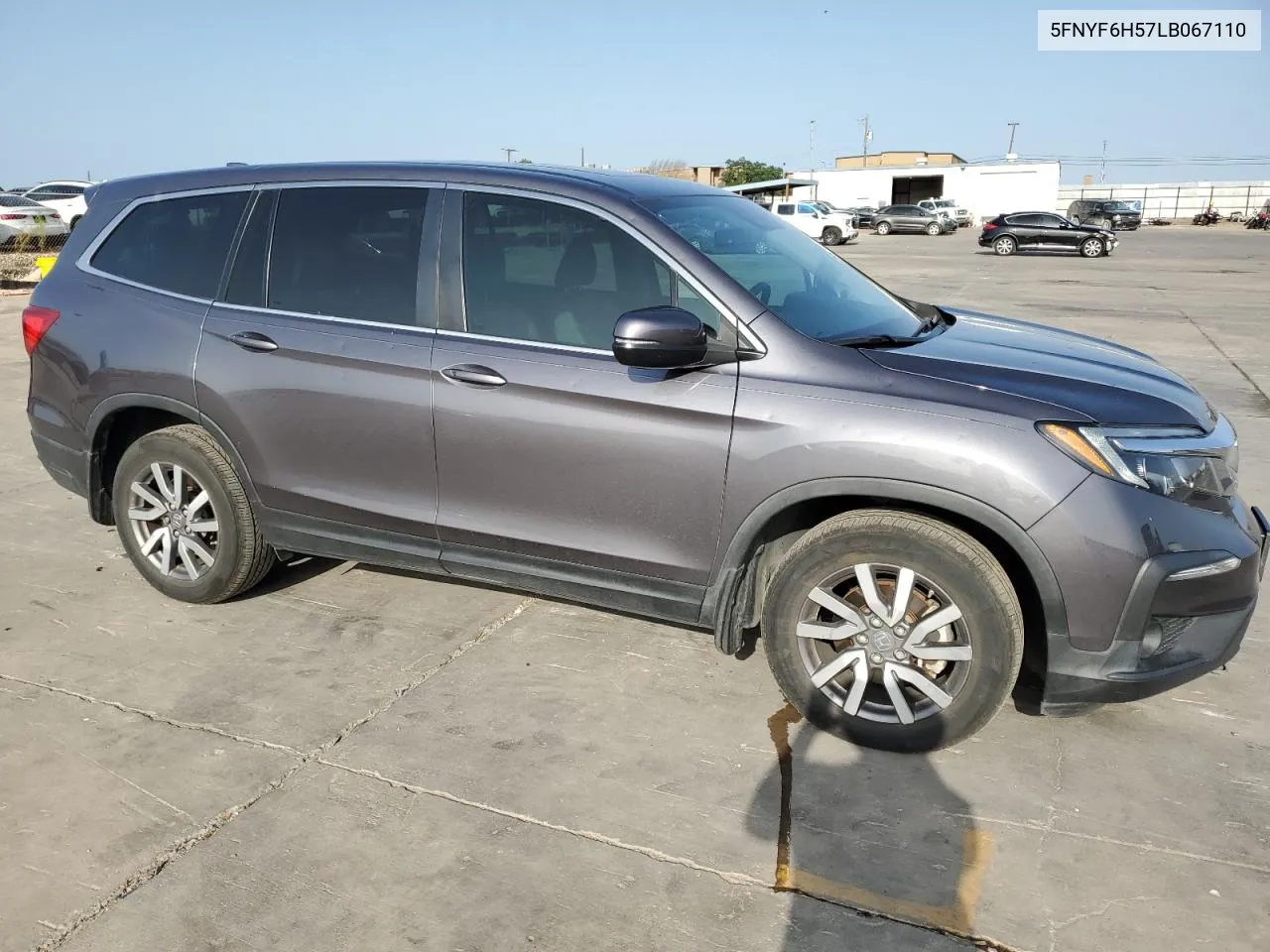 2020 Honda Pilot Exl VIN: 5FNYF6H57LB067110 Lot: 61757354